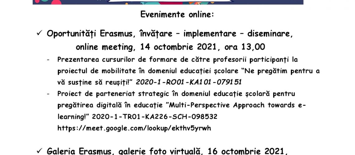 Erasmus Days – CNVS, 2021